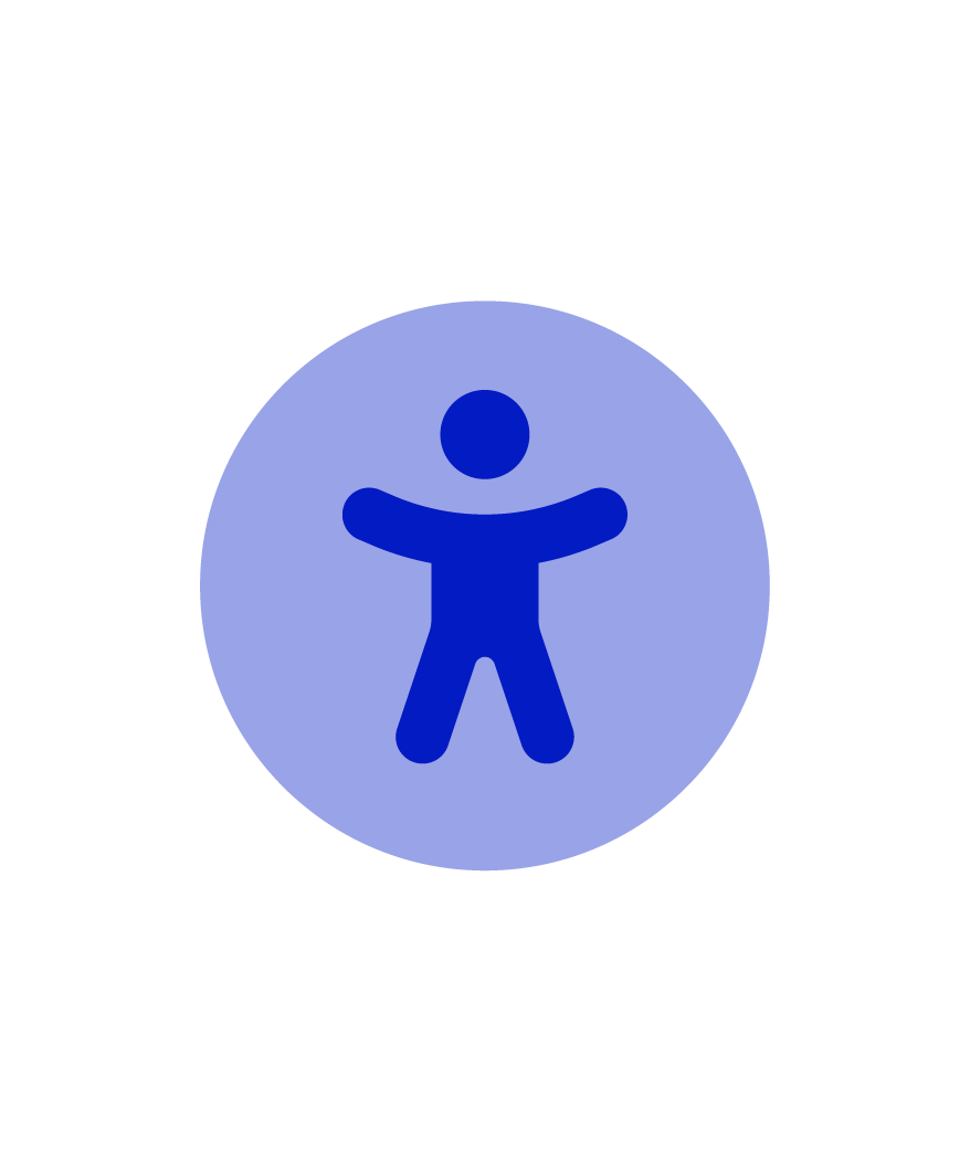 Solid blue circle on a black background.